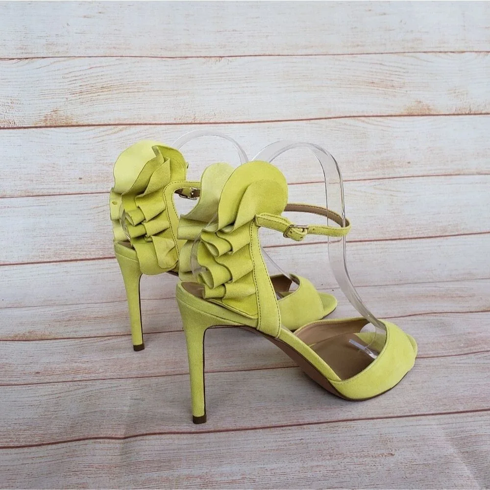Banana Republic Suede Jackie Ankle Strap Heel Sandal Pumps